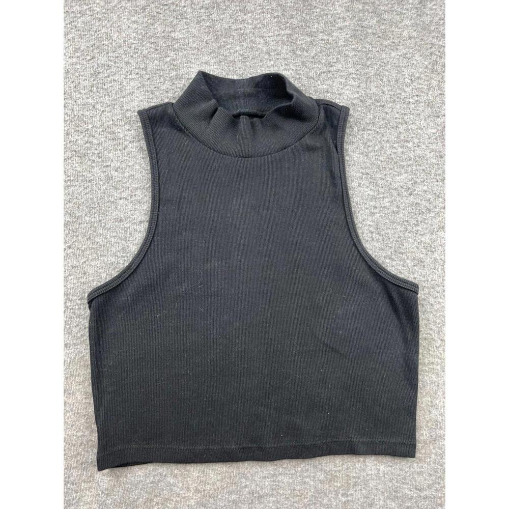 Aéropostale Black‎ Mock Neck Crop Top Size Medium